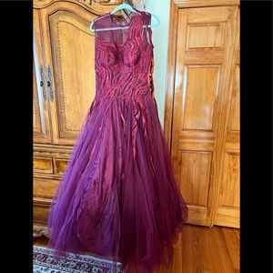 Burgundy Gown